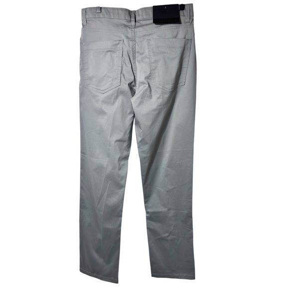 HUDSON & BARROW PERFORMANCE FLEX STRETCH TECHNOLOGY GREY SLIM PANTS 32X30 NEW - Picture 2 of 6